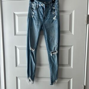 Distressed Blue Women's Jeans
